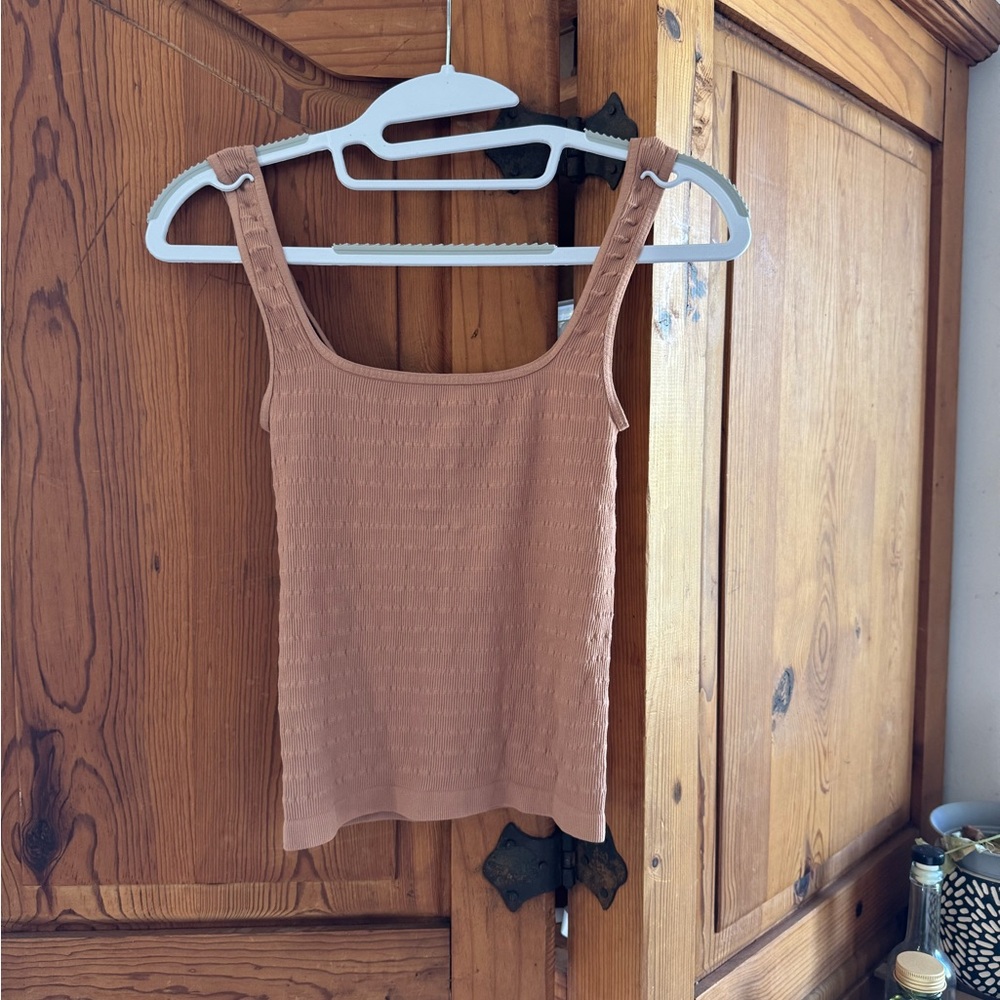 Free People Textured Tan Camisole